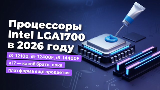 Процессоры Intel LGA1700 в 2026 году: i3-12100, i5-12400F, i5-14400F и i7 — какой брать, пока платформа ещё продаётся