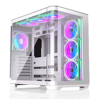 Корпус без блока Case Raijintek ATREUS BT7, Midi-Tower, TG, 7x120mm ARGB, 2xUSB-A 3.0 + 1xUSB Type-C , E-ATX, ATX, mATX, mITX White