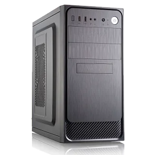 Корпус для ПК Foxline FZ-053-SX450R, Mini Tower, с БП 450 Вт, чёрный, под mATX, Mini-ITX