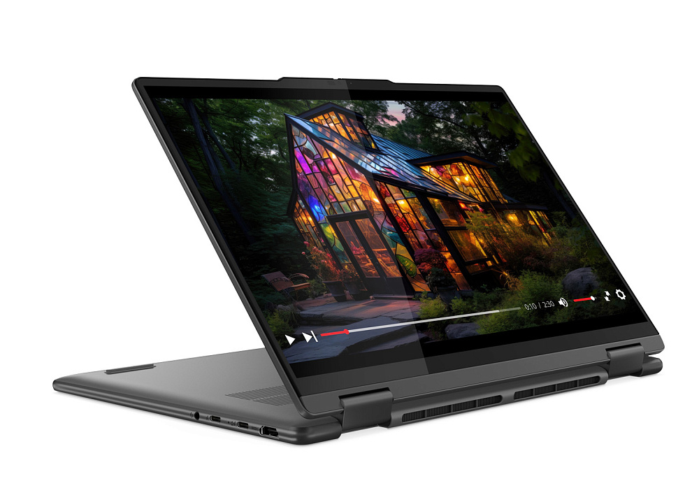 Ноутбук-трансформер Lenovo Yoga 7 2-in-1 14IML9 83DJ0097RK, Storm Grey, 14" WUXGA IPS 60Hz Touch + Lenovo® Digital Pen, Intel® Core™ Ultra 5 125U, Intel® Graphics, 16 GB LPDDR5x-7467, 1 TB SSD PCIe GEN4, NO OS, КЛАВИАТУРА RU/US, гарантия 1 год, фото 9