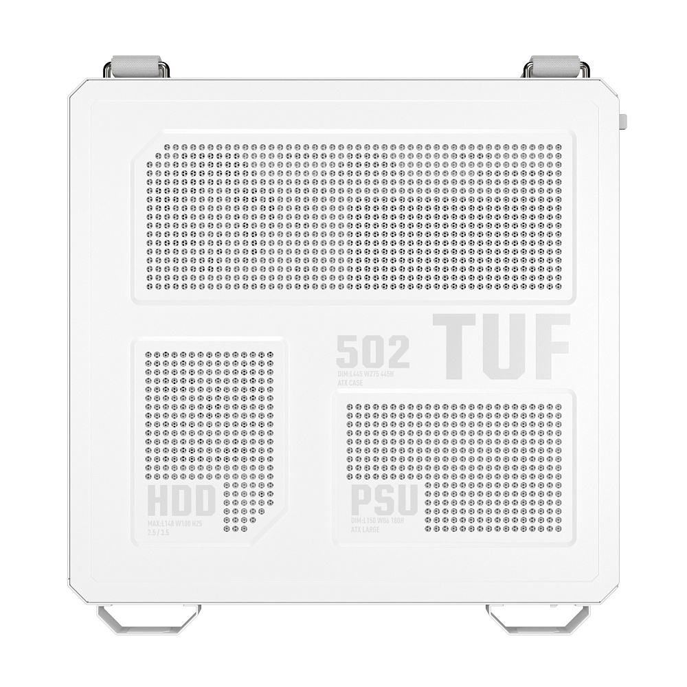 Корпус для ПК ASUS TUF GT502 HORIZON TG ARGB, белый, подсветка ARGB, фото 4