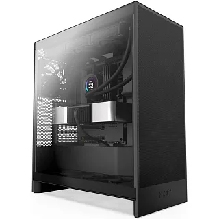 Корпус ПК без блока Case NZXT H7 Flow, Midi-Tower, TG, 3x120mm, 2xUSB-A 3.2 + 1xUSB-C 3.2, E-ATX, ATX, mATX, mITX Black