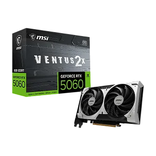 Видеокарта MSI GeForce RTX 5060 8G VENTUS 2X OC V1, NVIDIA GeForce RTX 5060, GDDR7