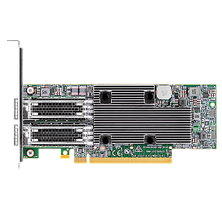 Сетевая карта Broadcom BCM957508-P2100G, 2 порта QSFP56 100 Гбит/с, PCIe 4.0 x16, iSCSI