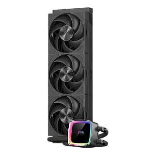 Система жидкостного охлаждения PcCooler DE360 MAX BK, вентилятор 120 мм, шум 34.3 дБА, AM5