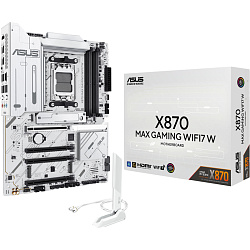Материнская плата ASUS X870 MAX GAMING WIFI7 W, поддержка AMD Ryzen 7000/8000/9000, DDR5