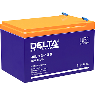 Батарея для ИБП Delta HRL 12-12 X, 12 В, 12 А·ч, клеммы F2 (под клемму 250), срок службы 12 лет
