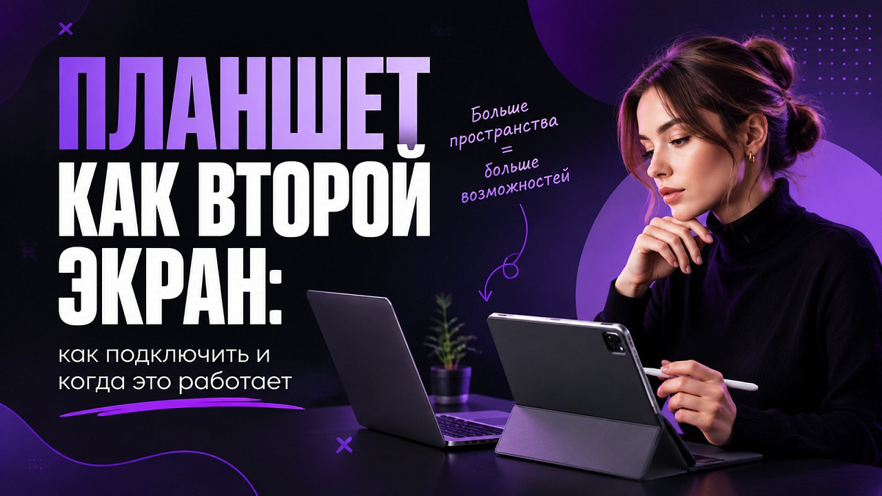 Планшет как второй экран: как подключить и когда это работает