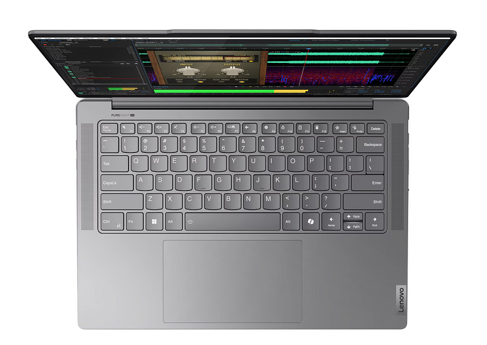 Ноутбук Lenovo Yoga Pro 7 14IMH9 83E20099RK, Luna Grey, 14.5" 3K IPS 120Hz Touch, Intel® Core™ Ultra 9 185H, NVIDIA® GeForce RTX™ 4060 8GB GDDR6, 32 GB LPDDR5x-7467, 1 TB SSD PCIe GEN4, WINDOWS 11 PRO, КЛАВИАТУРА RU/US, гарантия 1 год, фото 11