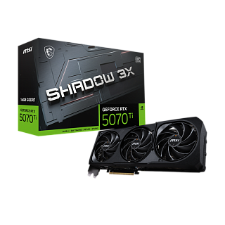 Видеокарта GeForce RTX 5070 Ti 16G SHADOW 3X OC (MSI GeForceRTX5070Ti16GSHADOW3XOC)