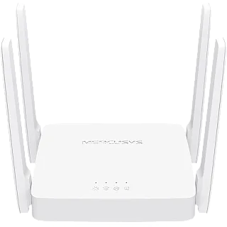 Wi-Fi роутер Mercusys AC10 двухдиапазонный, AC1200, Wi-Fi 5, 2 порта LAN 100 Мбит/с, 4 антенны