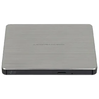 Оптический привод LG DVD-RW ext. GP60NS60.AUAE12S, внешний, DVD-ROM привод, серебристый