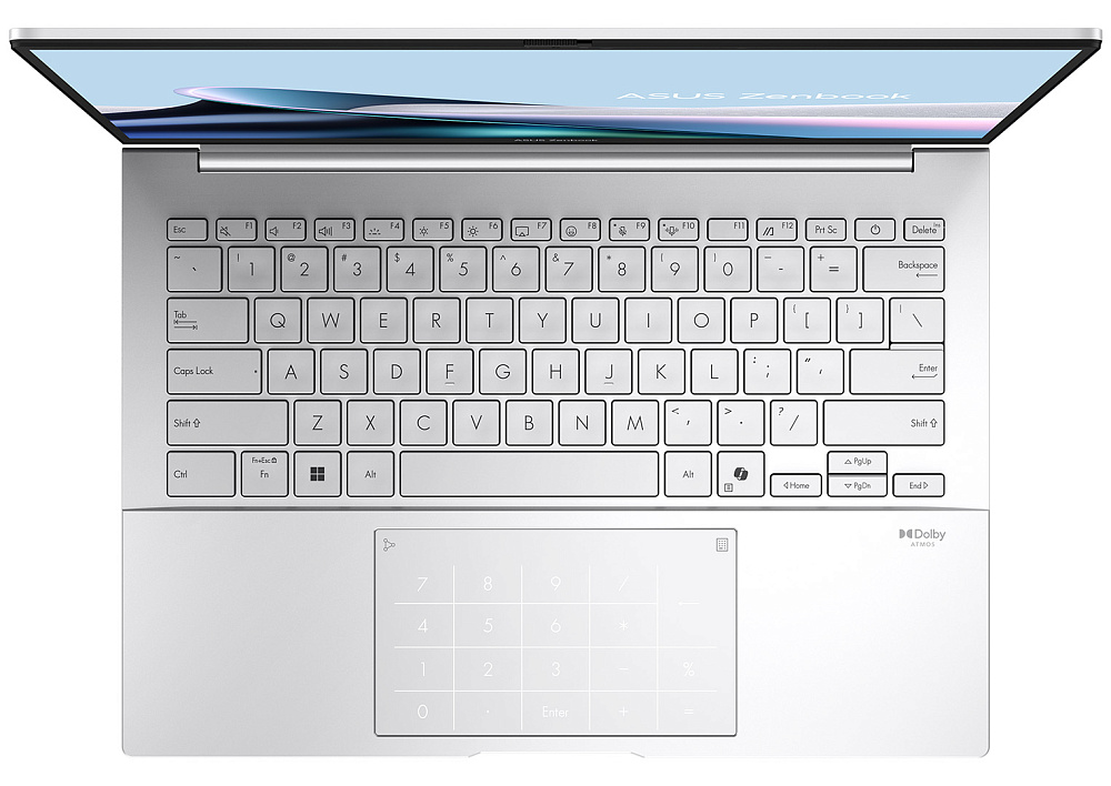Ноутбук ASUS Zenbook 14 OLED Foggy Silver UX3405MA-QD1017 (90NB11R2-M01UC), Intel Core Ultra 9 185H, 32 ГБ LPDDR5X, 14" Full HD+ OLED, 2TB SSD PCIe GEN4, WINDOWS 11 PRO, КЛАВИАТУРА RU/US, гарантия 1 год, ЧЕХОЛ В ПОДАРОК!, фото 5