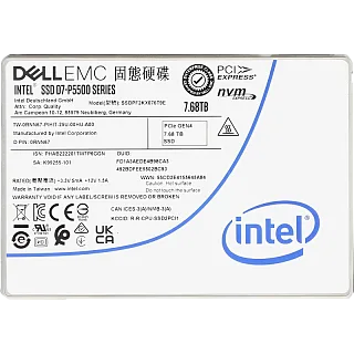 Твердотельный накопитель Intel SSD D7-P5500 Series, 7680GB, U.2 (2.5" 15mm), NVMe, PCIe 4.0 x4, TLC, R/W 7000/4300 MB/s, IOPS 1 000 000 (Intel Corporation SSDPF2KX076T9N1)