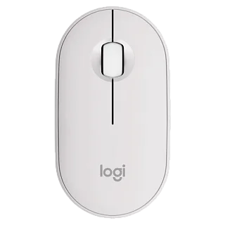 Мышь Logitech Pebble 2 M350S TONAL, Bluetooth, радиоканал, 4000 dpi, белый