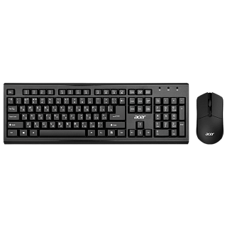 Набор клавиатура+мышь/ Беспроводной набор (клав+мышь) ACER OKR120 Wireless 2.4G combo set black