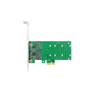 Адаптер PCIe x1 2*M.2 SATA Adapter, ASM 1061, RAID 0/1 2230, 2242, 2260, 2280mm (LR-Link LRST9661-2IR)