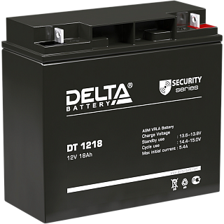 Батарея для ИБП Delta DT 1218, 12 В, 18 А·ч, клеммы T6 (под болт М6), срок службы 5 лет