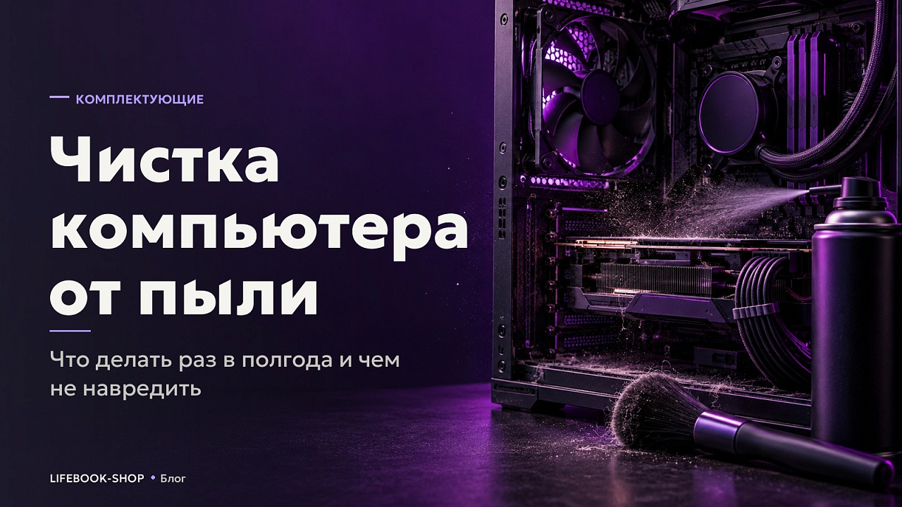 Чистка компьютера от пыли: что делать раз в полгода и чем не навредить