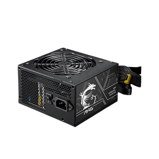 Блок питания Блок питания ПК/ Power Supply MSI MAG A750BN PCIE5 II, 750W 80+ Bronze (ATX, 3.1, PCIe 5.1, Non modular, 1x24(20+4)pin, 1xCPU 8(4+4)pin, 3xPCIe(6+2)pin, 1x12V(2x6), 3xSATA3, 2xMOLEX4pin, Active, 120x120mm, 150x140x86mm, APFC, black)