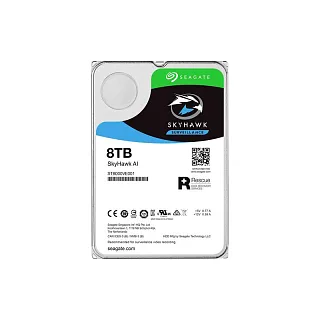 Жёсткий диск Seagate SkyHawk AI 8 ТБ 3,5″, 7200 об/мин, кэш 256 МБ, для видеонаблюдения