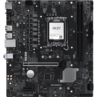Материнская плата MSI PRO B860M-E, LGA1851, Intel B860, Micro-ATX, DDR5