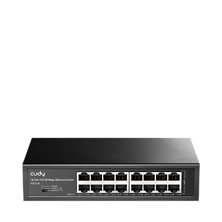 Коммутатор Cudy FS1016 неуправляемый, 16 портов 100 Мбит/с, для стойки