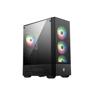 Корпус ПК без блока Case MSI MAG FORGE 112R, Midi-Tower, TG, 4x120mm ARGB, 2xUSB 3.2, ATX, mATX, mITX Black