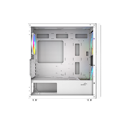 Корпус ПК SAMA S30 White, Midi‑Tower, ARGB (2×140 мм + 1×120 мм), USB 3.0, USB 3.1 Type‑C, mATX, mITX