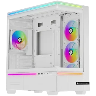 Корпус для ПК Thermalright M10 FAN4-C, Mini Tower, белый, под mATX, mITX, подсветка ARGB
