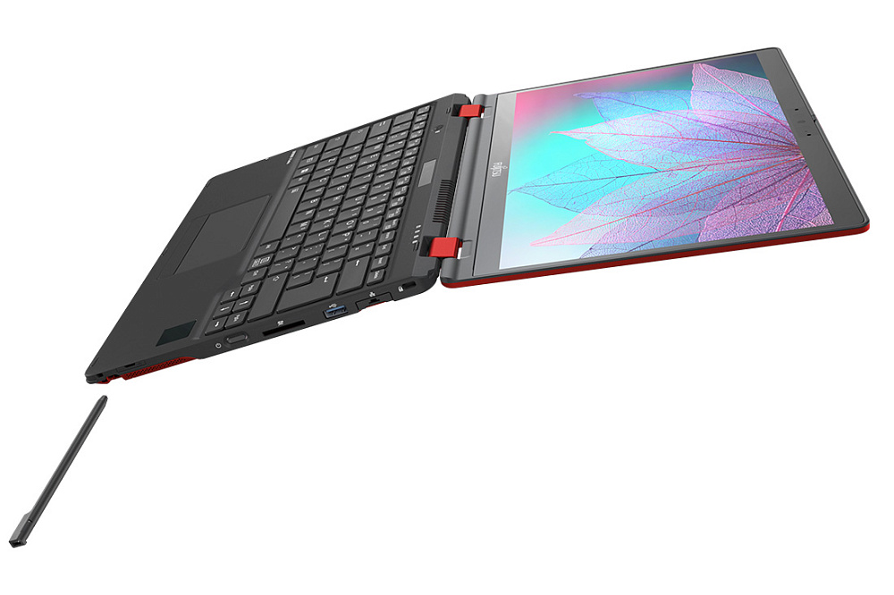 Ноутбук-трансформер Fujitsu LIFEBOOK U9312X 4G-LTE RED, Intel Core i7-1265U, 13.3" Full HD IPS, Touch & Wacom Active ES pen, 32GB LPDDR4X-4266,  SSD 1TB PCIe GEN4, Intel Iris Xe Graphics, WINDOWS 11 PRO, КЛАВИАТУРА RU/US, гарантия 1 год, сделано в Японии, фото 13