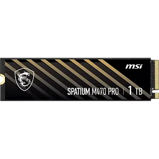Твердотельный накопитель MSI SSD SPATIUM M470 Pro, 1 ТБ, 3D TLC, чтение 6000 МБ/с, 320 ТБ