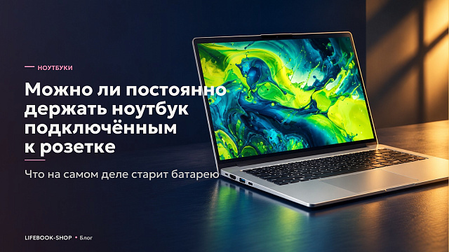 Можно ли постоянно держать ноутбук подключённым к розетке: что на самом деле старит батарею
