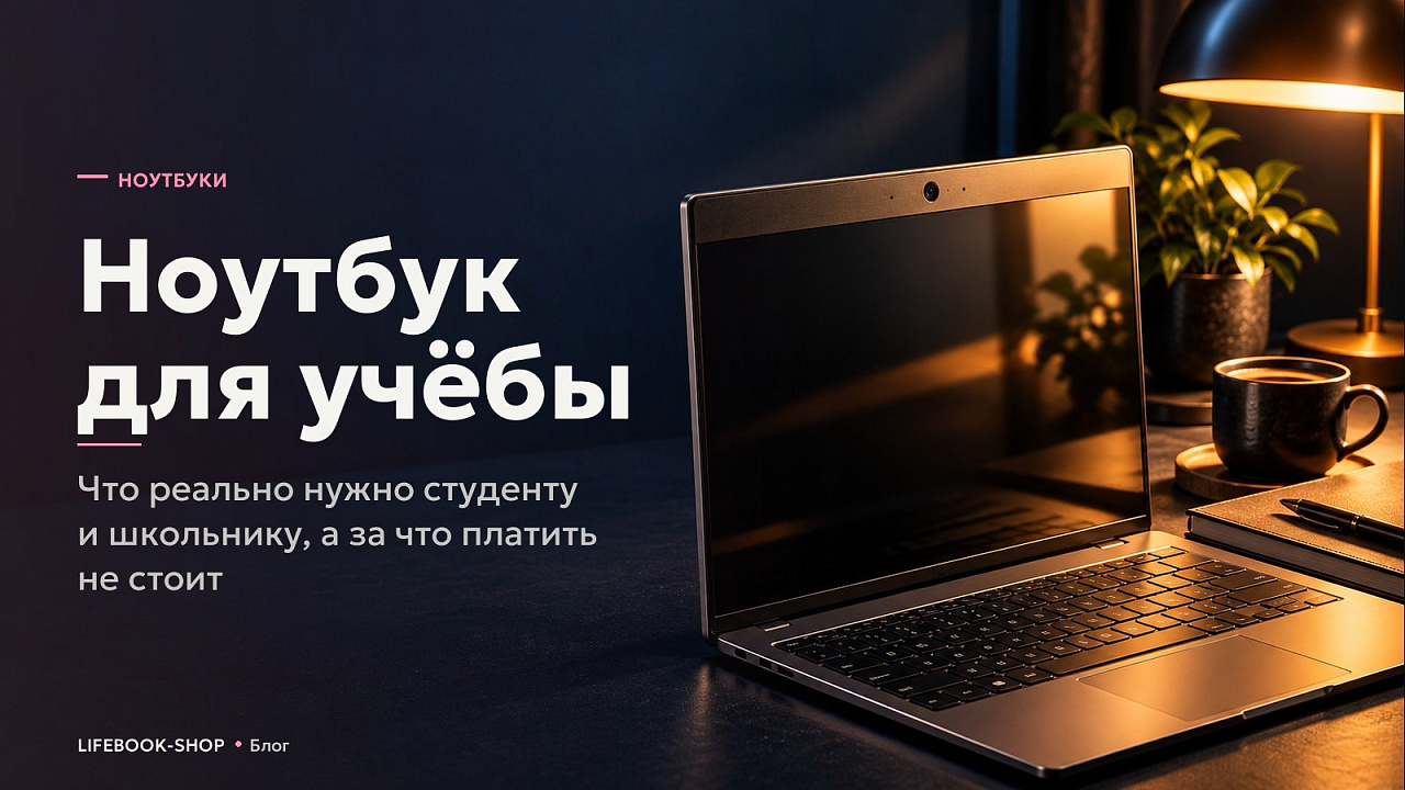 Ноутбук для учёбы: что реально нужно студенту и школьнику, а за что платить не стоит
