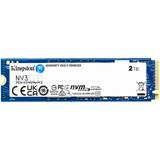 Твердотельный накопитель Kingston SSD NV3, 2 ТБ, 3D TLC, чтение 6000 МБ/с, 640 ТБ
