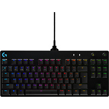 Клавиатура Logitech G PRO TKL Corded Mechanical, проводное подключение, USB-A, механические, чёрный
