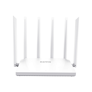 Wi-Fi роутер Netis AC1200 10, 3 порта LAN, беспроводное подключение, белый