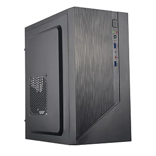 Корпус для ПК Foxline Forza mATX, Mini Tower, чёрный, под mATX, mITX, материал сталь