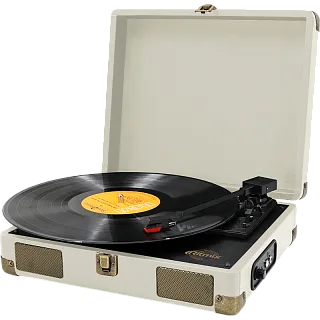 Проигрыватель виниловых пластинок Ritmix LP-100, кремовый корпус