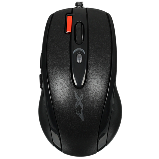 Мышь A4Tech XL-750BK 3600dpi USB2.0 6but, проводное подключение, USB-A, черный
