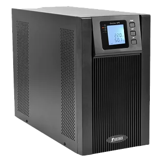 ИБП Powerman Online 2000, 1800 Вт, 3 розетки, Schuko, IEC C14, батарея 4 мин