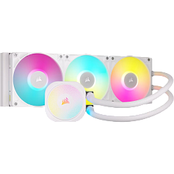 Система жидкостного охлаждения/ Water Cooling System Corsair iCUE LINK TITAN 360 RX RGB (360mm, White/ Fans: 3x120mm, 73.5CFM, 36dBA, 2100RPM/ S: 1851, 1700, AM5, AM4)