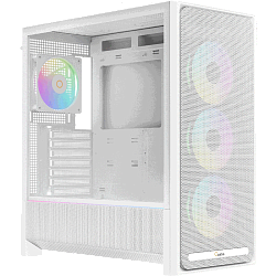 Корпус ПК Ocypus Delta C70 WH ARGB, Midi‑Tower, белый, 4×120 мм ARGB, 2×USB‑A 3.0 + 1×USB‑C 3.1, поддержка E‑ATX/ATX/mATX/mITX