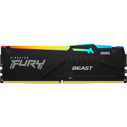 Оперативная память Kingston FURY Beast RGB XMP, 32 ГБ DDR5, 5200 MT/s, CL40, KF552C40BBA-32