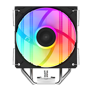 Кулер для процессора/ CPU Cooler SAMA A40L (240W, 4-pin PWM, 152mm, 4x6mm, ARGB, 1x120mm, 78CFM, 29dBA, 2200RPM, S: 1851/1700/1200/115X, AM5/AM4, silver)