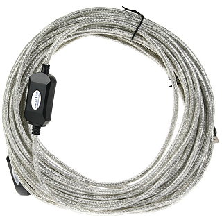 Кабель AOpen/Qust USB2.0-repeater, USB 2.0 Type-AM, USB 2.0 Type-AF, 15 м