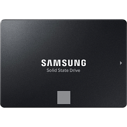 Твердотельный накопитель Samsung SSD 870 EVO, 2000GB, 2.5" 7mm, SATA3, 3-bit MLC, R/W 560/530MB/s, IOPs 98 000/88 000, DRAM buffer 2048MB, TBW 1200, DWPD 0.33 (12 мес.) (MZ-77E2T0B/AM)