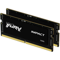 Оперативная память Kingston 32 ГБ DDR5, 4800 MT/s, CL38, SODIMM, Kit of 2, KF548S38IBK2-32