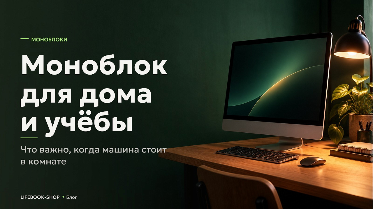 Моноблок для дома и учёбы: что важно, когда машина стоит в комнате