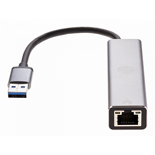 Сетевой адаптер VCOM DH312A USB 3.0 на RJ-45 1 Гбит/с, хаб на 3 порта USB 3.0, алюминий